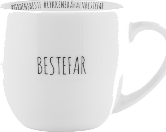 Porsgrunds Porselænsfabrik Porsgrund Porselænsfabrik Hashtag Bestefar Krus 38cl Porsgrunds Porselænsfabrik Porsgrund Porselænsfabrik Hashtag Bestefar Krus 38cl