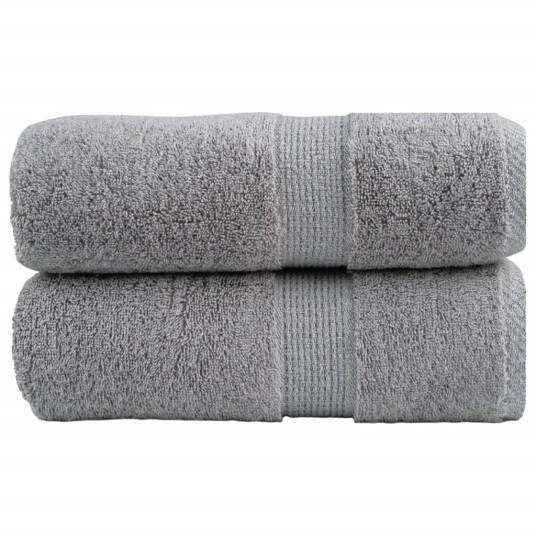  Premium vaskehåndklær SOLUND 2 stk grå 30x30cm 600gsm