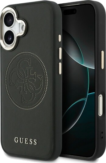 Guess MagSafe Etui for iPhone 17 med Perforert Design - Svart Guess MagSafe Etui for iPhone 17 med Perforert Design - Svart