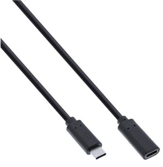 Microconnect USB-C Forlengelseskabel 2m 3A Sort Microconnect USB-C Forlengelseskabel 2m 3A Sort
