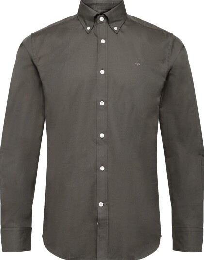 Morris Morris Bd Twill Shirt Slim Fit   OLIVE   S