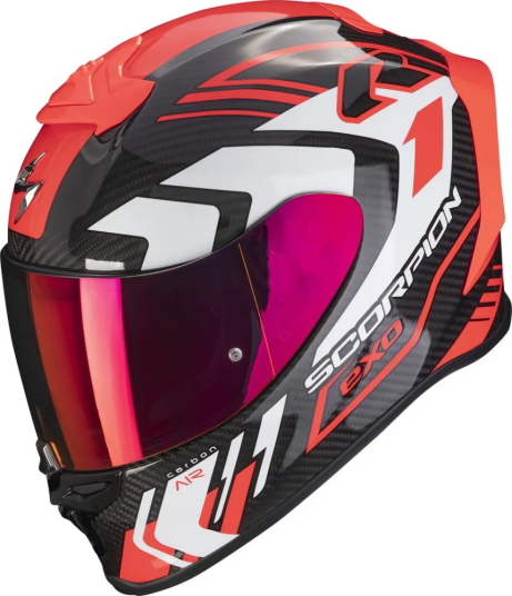 Scorpion EXO R1 Air MC-Hjelm Supra Svart/Rød XL