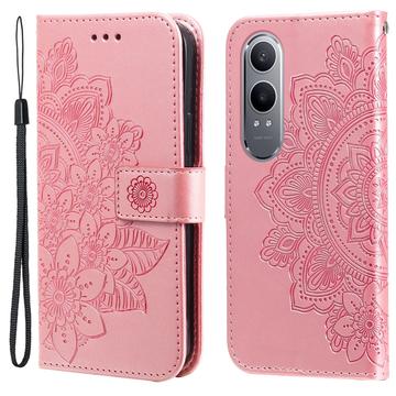 OnePlus Nord CE4 Lite/Oppo K12x Mandala Series Lommebok-deksel Rosa
