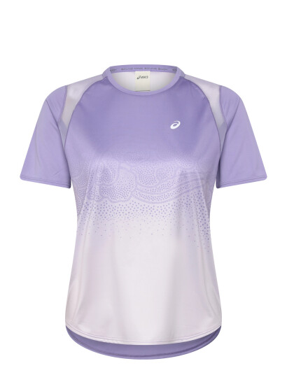 Asics Road Fade Ss Top Purple L Asics Road Fade Ss Top Purple L