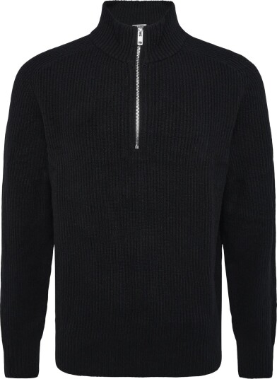 Filippa K Wool Half Zip Sweater BLACK M