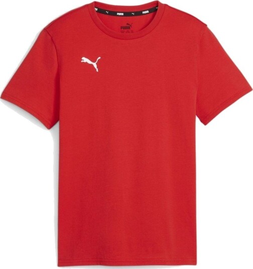 PUMA T skjorte teamGOAL Casuals rød/Hvit Barn størrelse YXL/164 cm
