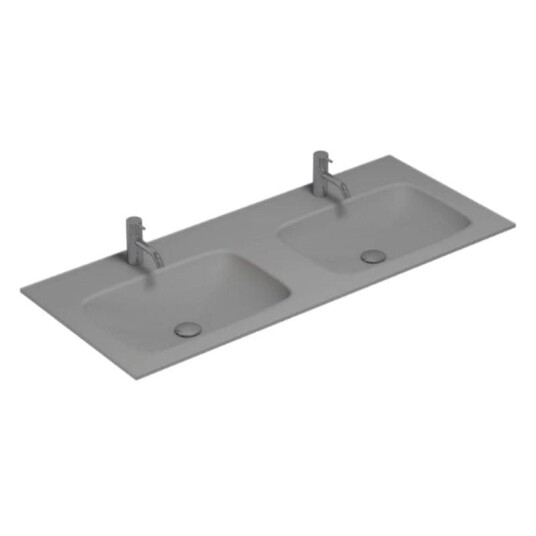 Dansani Calidris Form Servant Måltilpasset D50cm Lys grå Matt / 120cm Dobbel