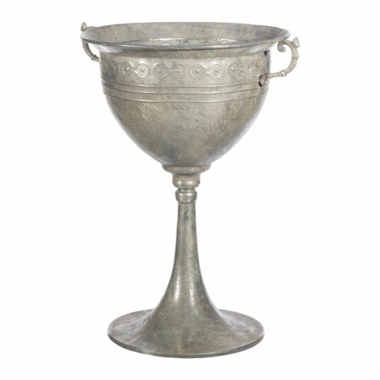 Bigbuy Home Vase 61 X 51,5 X 77 Cm Metall Sølv