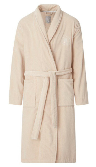 Lexington Hotel Velour morgenkåpe L Beige