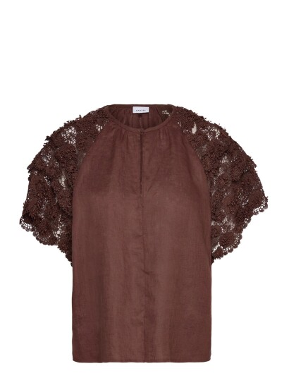 Dante6 Dante6 Jonille Lace Detail Top Brown 36 Dante6 Dante6 Jonille Lace Detail Top Brown 36