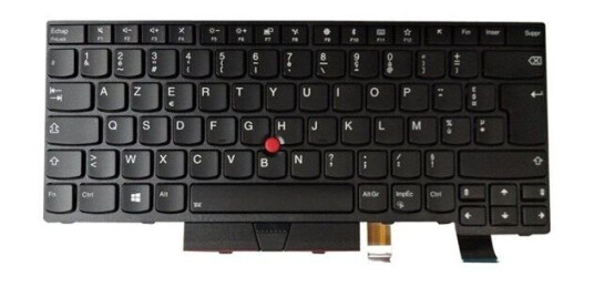 Lenovo Chicony - Brbart tastatur - til utskifting - Fransk - Svart