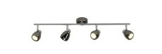 Brilliant Milano G21732/76 Loft-spotlights LED (RGB) GU10 12 W Krom Sort