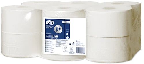 Tork Toalettpapir T2 Advanced 120280 2 Lag Hvit 12x170m Tork Toalettpapir T2 Advanced 120280 2 Lag Hvit 12x170m