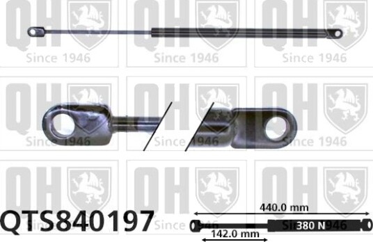 Gassfjær, motorpanser QUINTON HAZELL QTS840197