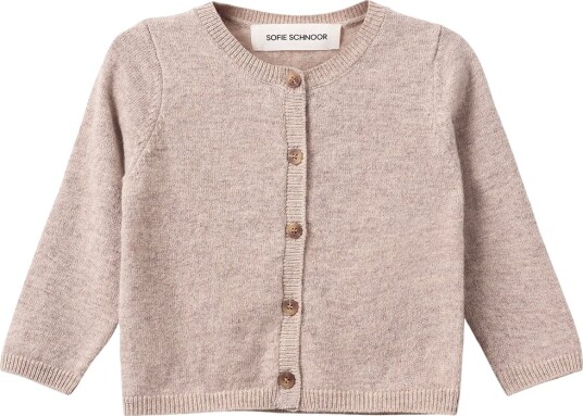 Sofie Schnoor Cardigan Strikk Ull Cisse Brown Melange Sofie Schnoor 3 år 98 Cardigan Beige