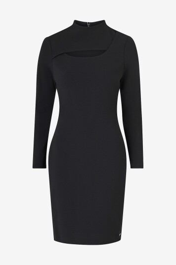 Calvin Klein Kjole Scuba Crepe Cut Out DresSvart