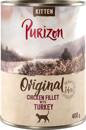 Purizon Våtfôr Kitten Kornfri Med Kyllingfilet Kalkun 6 X 400 G