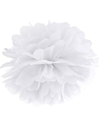 Hvit Pom Pom 35 cm