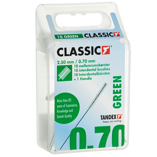 Tandex Classic Gap børster GRØNN