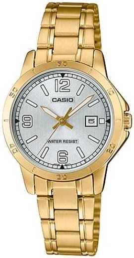 Casio Dameklokke LTP V004G 7B2UDF Classic Sølvfarget/Gulltonet stål