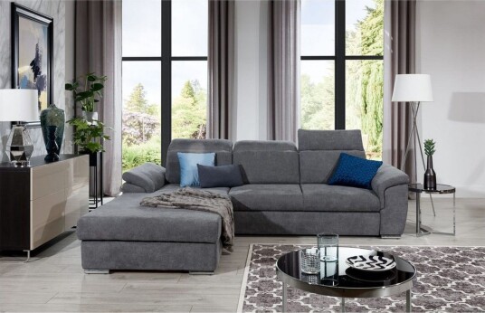 Hjørnesofa Eltap Trevisco 272x216x100 cm Omega 13 Grå Venstre