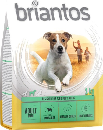 Briantos Tørrfôr Adult Mini & Ris Lam 4 X 1 kg