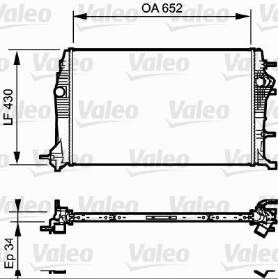 Radiator VALEO 735181