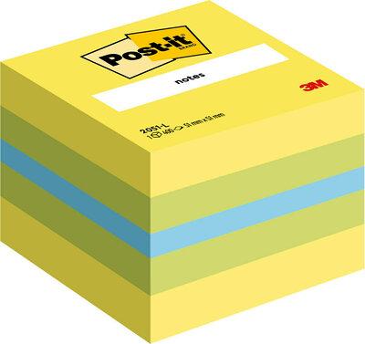 3M Post-it Klistrelapper 51x51 mini kubeblokk Lemon