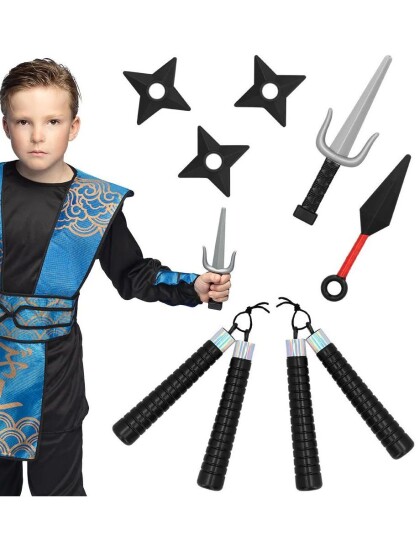 Stort Sett med 7 Ninja Leke Våpen Stort Sett med 7 Ninja Leke Våpen