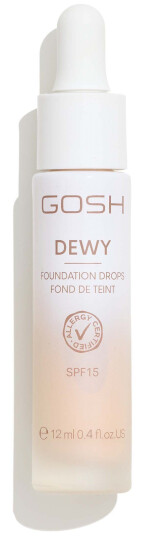 Gosh Lysende Foundation Drops 002 Porcelain 12ml Gosh Lysende Foundation Drops 002 Porcelain 12ml