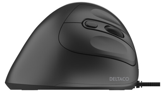 Deltaco Vertikal Kablet Mus med 4 Knapper og Justerbar DPI - Ergonomisk - Svart Deltaco Vertikal Kablet Mus med 4 Knapper og Justerbar DPI - Ergonomisk - Svart