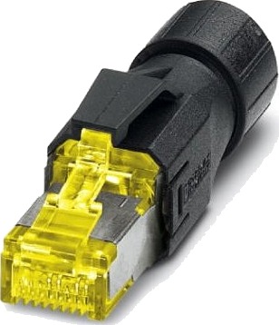 Phoenix Vs-08-Rj45-10G/Q Rj-45 Svart Gult Polyamid Nikkel/Gull Ip20 50 V Phoenix Vs-08-Rj45-10G/Q Rj-45 Svart Gult Polyamid Nikkel/Gull Ip20 50 V