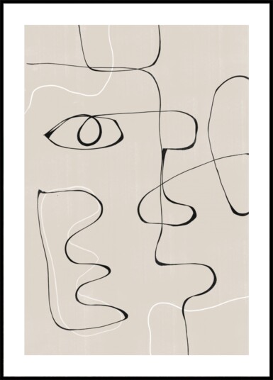 Abstract Facescape Plakat / 30x40