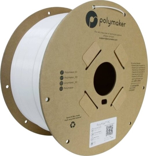 Tough Pc 1.75 Mm Hvit 3 Kg Polymaker Polymax 3D-Filament (Pc02006)