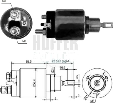 HOFFER 46068 Innslag, starter HOFFER 46068 Innslag, starter