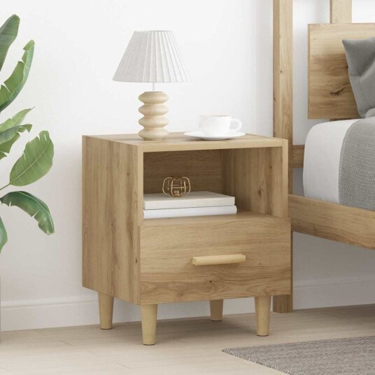  Nattbordskap 2 pcs artisan eik 40 x 35 x 47.5 cm Konstruert tre