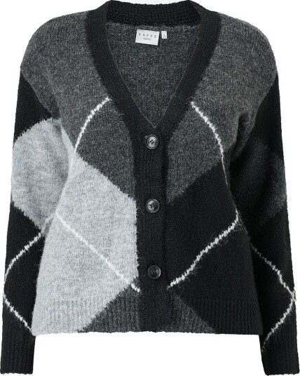 KAFFE Curve Kardigan KCkit Knit Cardigan Svart