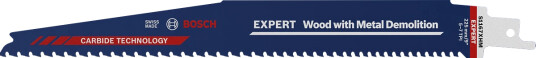 Bosch Expert S1167XHM Bajonettsagblad for Tre og Metall - 10 stk, 225 mm
