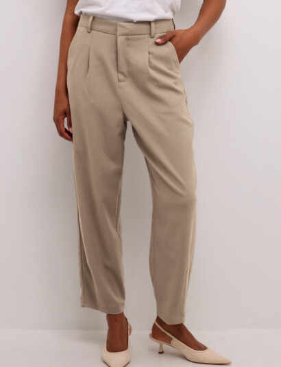 Kaffe Kamerle Pants Cropped - Beige - 44