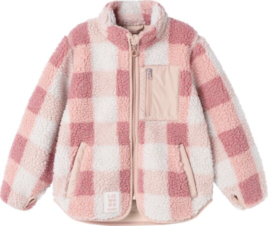 Liewood Fleecejakke Teddy Nolan Arrows MEGA Sjekk/Rose Blu Liewood 1½ år (86) Fleecejakke Hvit Rosa