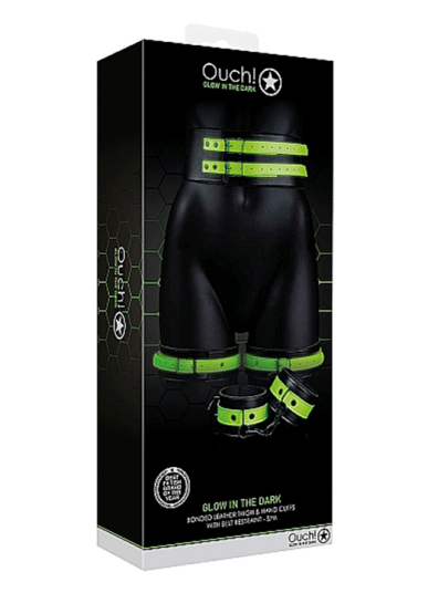 Bondagesett Ouch Glow in the dark S/M Bondagesett Ouch Glow in the dark S/M