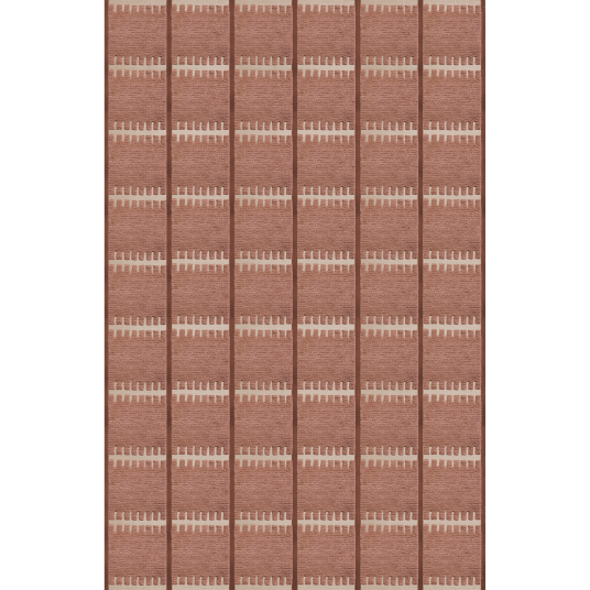 Layered Lilly Wool rug 300x400 cm Rust
