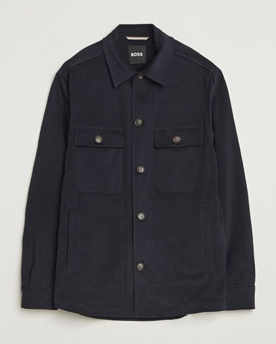 Hugo Boss Boss BLACK Carper Cotton Overshirt Dark Blue Hugo Boss Boss BLACK Carper Cotton Overshirt Dark Blue