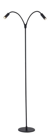 Flexi K2 gulvlampe 2x3W Dimbar Svart Flexi K2 gulvlampe 2x3W Dimbar Svart