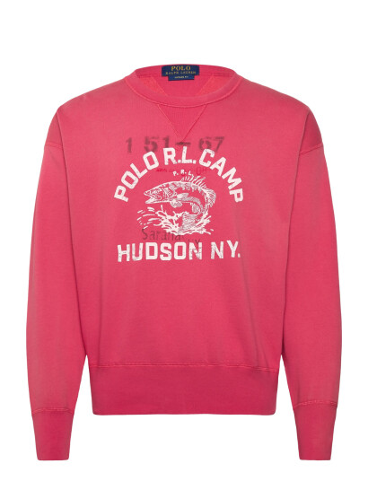 Polo Ralph Lauren Vintage Fit Fleece Graphic Sweatshirt - Pink - XS