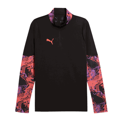 Puma IndividualCUP 1/4 Zip-Top, fotballgenser, herre Black L