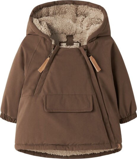 Lil"Atelier Nbnlasnow05 Jkt Solid Fo Lil DARK EARTH 74