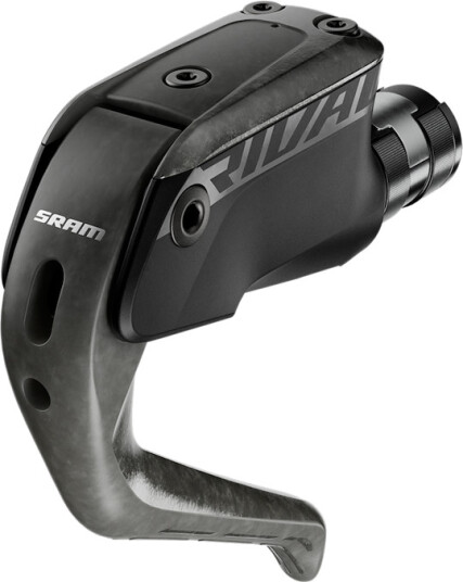 SRAM Rival AXS E1 Aero bremsehendel høyre med flat mount-kaliper og 2000 mm oljeslange