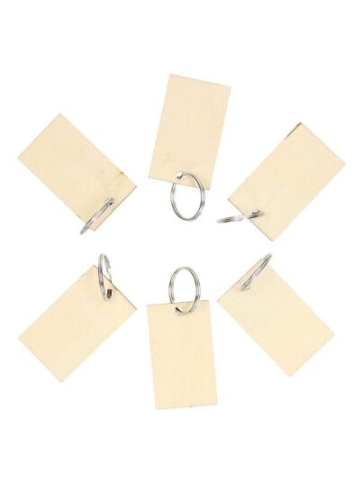 Lobbes Wooden Keychains 6 pcs.