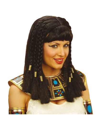 Kleopatra/Egyptisk Prinsesse Parykk Svart